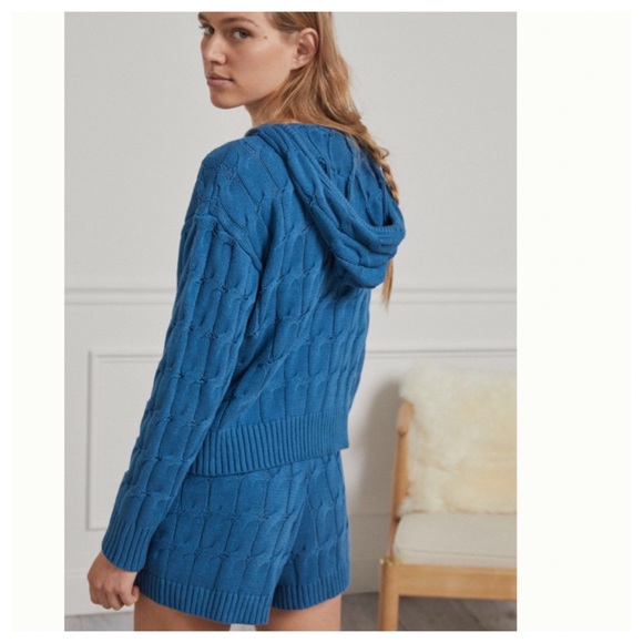 HP 💫Anthropologie Ellyn Hooded Cable Knit 2 piece Sweater Set S & L - Picture 4 of 13